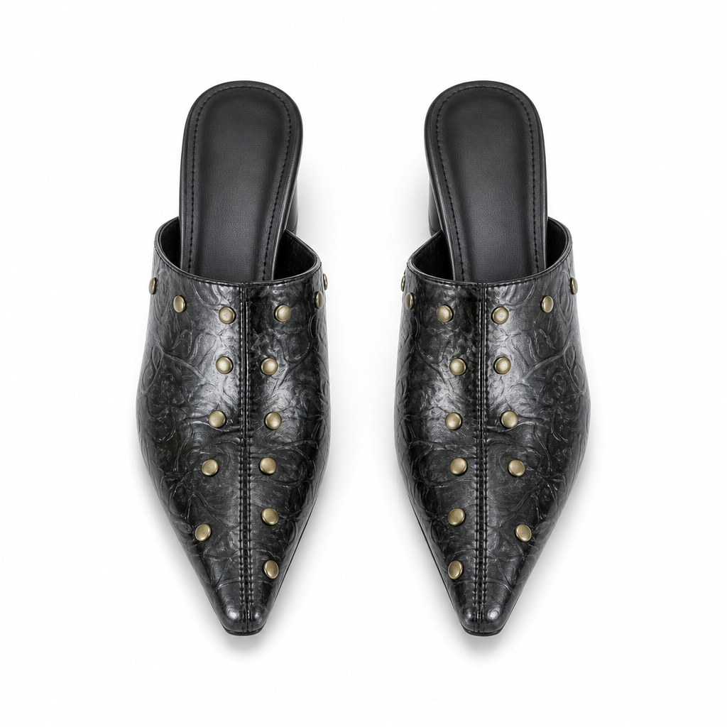 REGENT Baroque Studded Mule - Top view