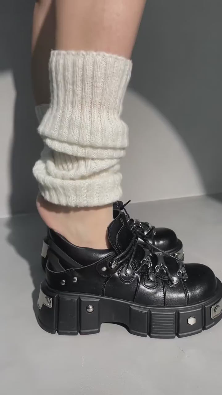 Chianti platform boots worn on foot